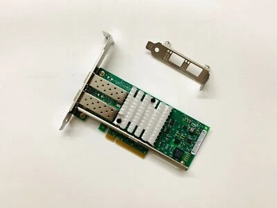 Intel X520-DA2 10Gbps Network Server Adapter E10G42BTDA FTLX8571D3BCV-IT SFP MMF - Image 1 of 4