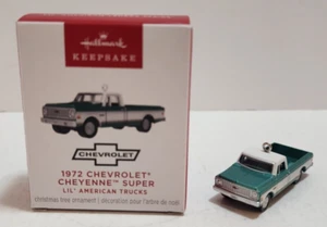 Hallmark Keepsake Christmas Ornament Mini 1972 Chevrolet Cheyenne Super 2024 New - Picture 1 of 13