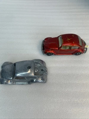 Volkswagen 1500 1968 sedán Lesney caja de fósforos y carcasa Foto 1 de 4