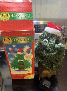Árbol de Navidad cantando animado vintage 1997 Gemmy Douglas abeto el árbol parlante - Imagen 1 de 12