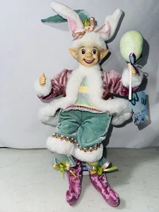 Bambola nuova con etichette Cynthia Rowley 17” coniglietto primavera pasquale fata elfo scaffale nuova con etichette - Foto 1 di 9