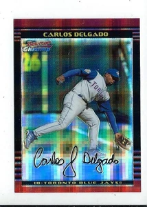 CARLOS DELGATO 2002 Bowman Chrome (Xfractor) #186/250 *High Grade MINT *Sharp - Picture 1 of 2
