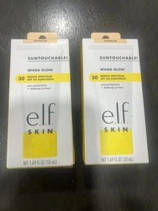 2 X e.l.f. SKIN Suntouchable Whoa Glow SPF 30– Sunscreen&Makeup Primer Exp.05/25 - Picture 1 of 3