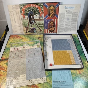 Vintage Gettysburg Battle Game Avalon Hill 1977 Complete Civil War Board Game - Picture 1 of 8
