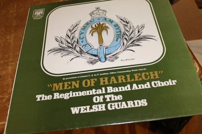 MEN OF HARLECH REGIMENTAL BAND & CHOIR OF THE WELSH GUARDS STEREO  RECORD ALBUM - Image 1 of 4
