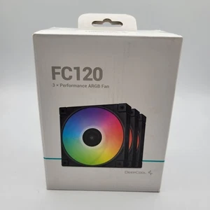 DeepCool FC120 PLUS 3-en-1 adressable RVB 3 ventilateurs Pack 120 mm - Photo 1/4