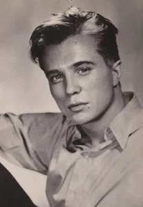 RPPC 1940s Philippe Lemaire Portrait Handsome Man Studio Headshot - Picture 1 of 3