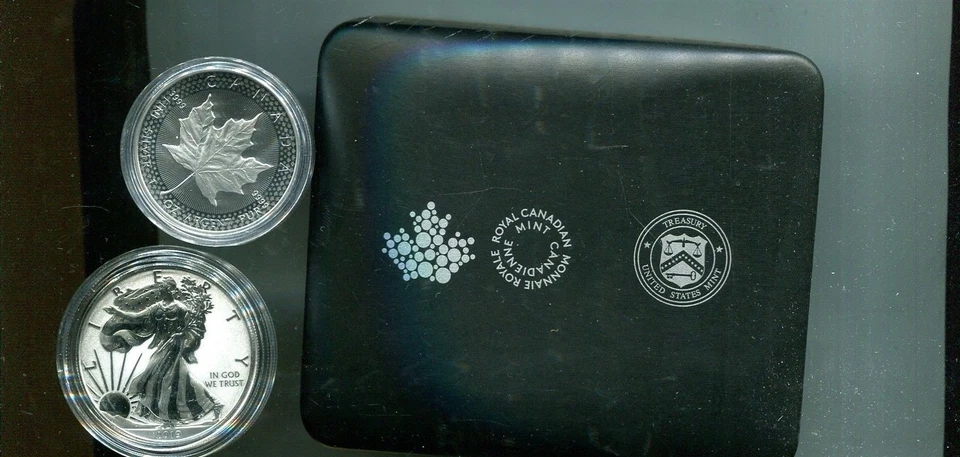 2019 PRIDE OF 2 NATIONS SILVER COMMEMORATIVE PROOF COIN SET BOX + COA 5656T - Image 1 of 1