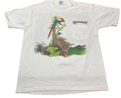 Bolsillo de selva tropical vintage Ron Jon años 90 talla T L Valan Stieler Daytona Foto 1 de 4