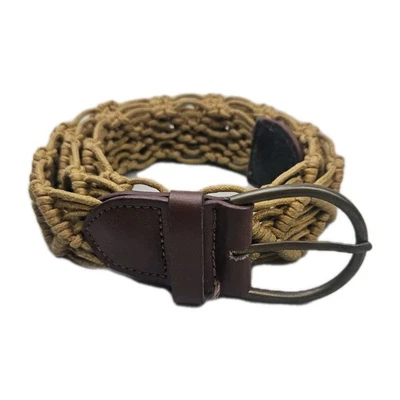 VTG Wide Woven Braided Man Made Belt Size Large RN# 90233 - Image 1 of 4