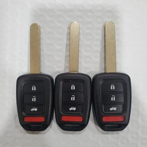 LOT of 3 2013 - 2015 Honda Accord Civic Keys OEM BOARD RESHELLED MLBHLIK6-1T - Picture 1 of 3