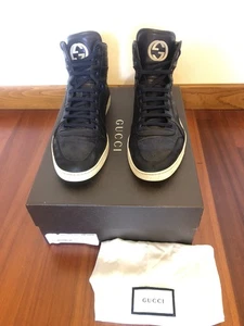 Sneaker Gucci Uomo Usate, GG Imprimee Cangiante, Colore Blu. Taglia G 10, Eu 44 - Foto 1 di 24