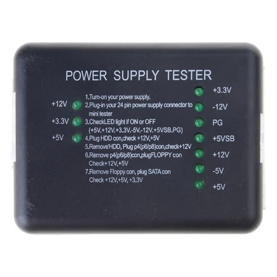 20/24 Pin PC Computer Power Supply Tester Checker LED for HDD Meter - Image 1 of 4
