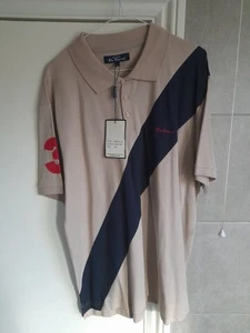 Ben Sherman Polo Shirt Xl Mens Quality BNWT Summer Holidays Casual Football - Picture 1 of 5