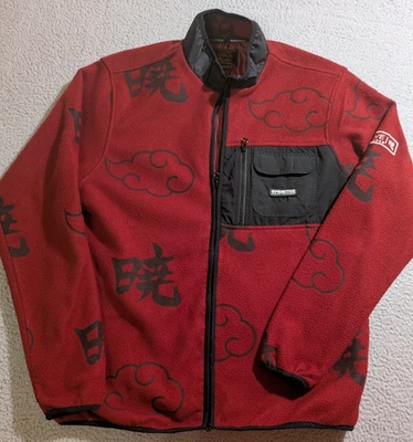Naruto Shippuden x Primitive Jacket Men`s Red Full Zip Fleece Jacket / Size M - Image 1 of 4