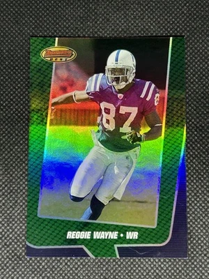 2005 Bowman’s Best Reggie Wayne Refractor #/799 Colts Refractor SP - Image 1 of 2