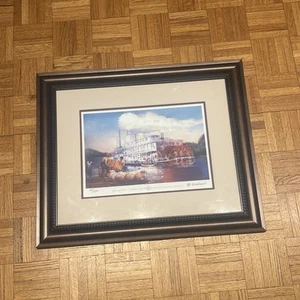 2010 Alton Godfrey Illinois Mural Project Signed Artist Print - FRAMED - 24 x 20 - Picture 1 of 9