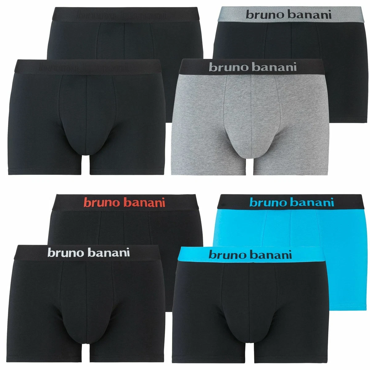 Bruno Banani 2er Pack Herren Boxershorts – Moon Phase, Baumwolle-Elasthan, Weicher Bund