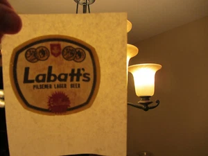 MINI LABATT'S iron on t shirt transfer pocket size/hat NOS - Bild 1 von 1