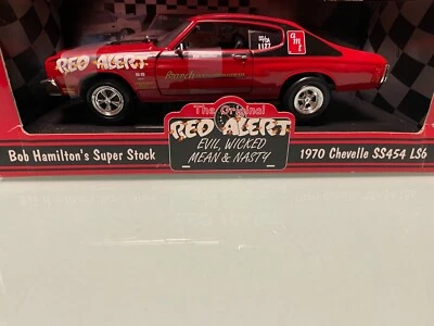 1-RED DEVIL- ALERT! RARE ERTL BOB HAMILTON'S SUPER STK "RED ALERT" LS6 CHEVELLE - Image 1 of 4