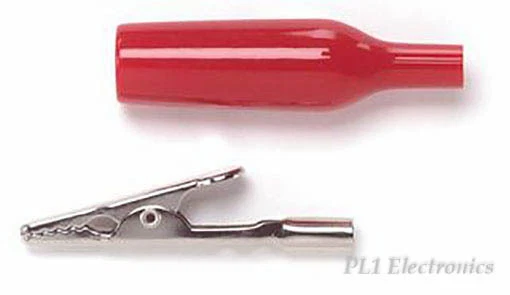 POMONA 2240-2 Adapter, Alligator Clip-Banana Jacke, Rot - Bild 1 von 1