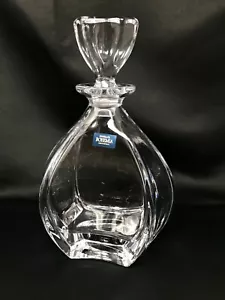 Decanter Whiskey Vodka Cognac Water Carafe Bohemia Crystal Glass 22oz / 650ml - Picture 1 of 3