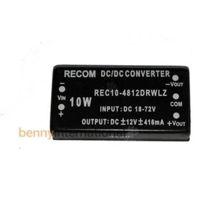 Recom 12V 10W DC/DC Converter REC10-4812DRWLZ DC Isolated Vin 36-72V DC - Picture 1 of 3