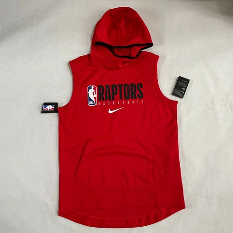 NWT Mens Nike NBA Toronto Raptors Team Player Issue Sleeveless Hoodie Sweatshirt Cover