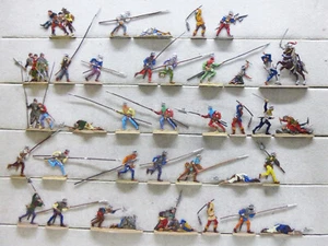 35 Zinnfiguren Murten Burgunder Speerigel Soldaten Schweizer 30mm bemalt - Bild 1 von 1