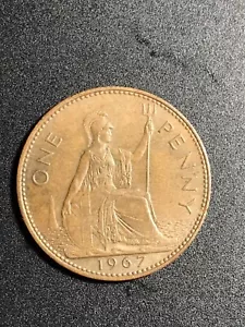 Gran Bretagna - Penny 1967 - Regina Elisabetta II - Foto 1 di 2