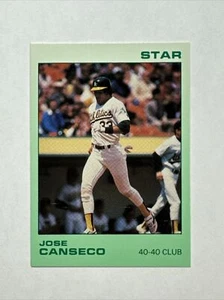 Jose Canseco ~ 1988 The Star Co. #9 of 11 ~ *GREEN* ~ 🎖️Rare Oddball🎖️ - Picture 1 of 2