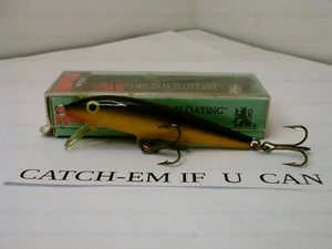 Rapala fishing lure-# 7 G -Floating -gold/black - CATCH-EM IF-U-CAN #208 - Picture 1 of 3