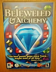 Bejeweled & Alchemy Mac Macintosh Apple PopCap Computer Game Color Shape Puzzles - Picture 1 of 5