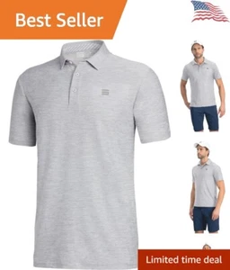 High-Performance Golf Shirts - Dry Fit Polo, Collared T-Shirt - 4-Way Stretch - Picture 1 of 11
