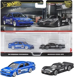 New 2024 Hot Wheels HRR74 Premium 2 Pack Nissan R390 GT1/ '94 Nissan Primera - Picture 1 of 4