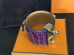 Hermes Collier de Chien - precious purple alligator - Picture 1 of 4