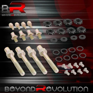 For B16 B18 B-Series Valve Cover Washer Seal Bolt Nut Kit Aluminum Black - Bild 1 von 2