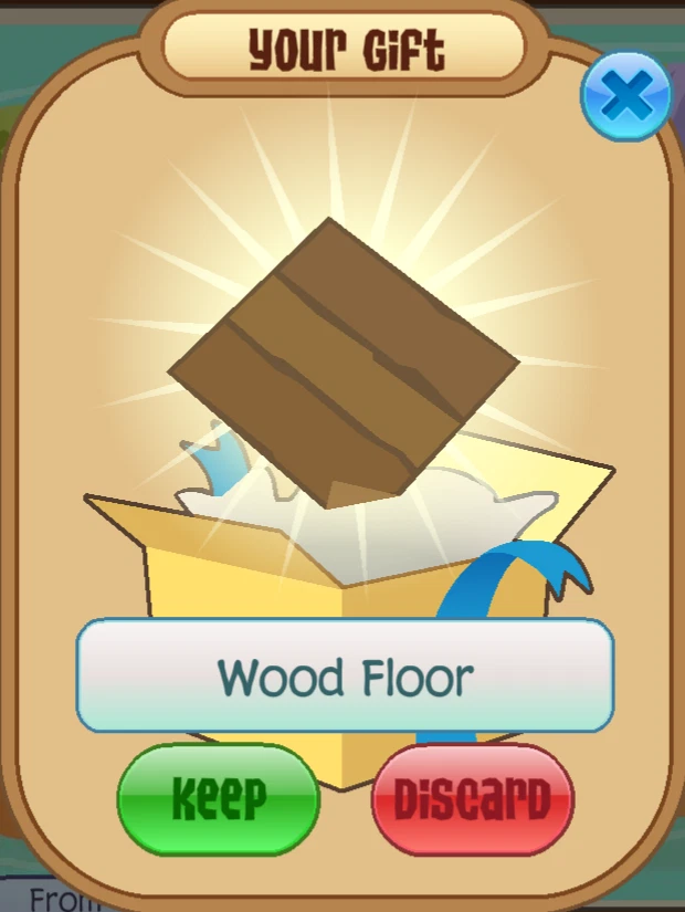 Animal Jam Classic AJC Wood Floor Den Beta (READ DESCRIPTION)