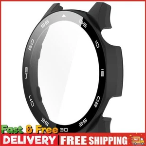PC Tempered Glass Case Screen Protector Cover for Huawei Watch GT5 46mm (Black) - Zdjęcie 1 z 10