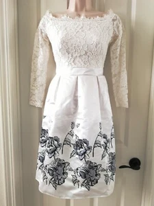 H&M S LACE BOAT NECK LONG SLEEVE Free people forever 21 DRESS - Picture 1 of 3