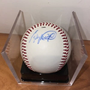 Cameron Maybin & Anibal Sanchez Signed MLB Baseball Marlins Autographed - Picture 1 of 3