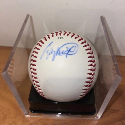 Cameron Maybin & Anibal Sanchez Signed MLB Baseball Marlins Autographed - Image 1 of 3