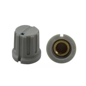 KN8F Light Gray Knob 16x15mm (For Potentiometers with 6.00mm Shaft Diameter) - Picture 1 of 2