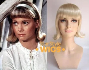 DELUXE GOOD SANDY SANDRA D BLOND 50er FLICK BOB CHEERLEADER FETT KOSTÜM PERÜCKE - Bild 1 von 6