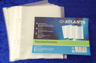 25 Stück Prospekthüllen Klarsichthüllen Hüllen für DIN A5 Sondermaß 17x22cm neu - Bild 1 von 4