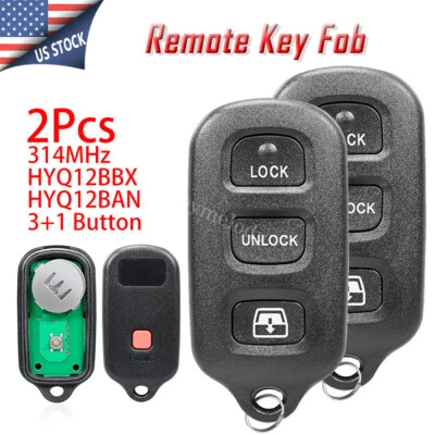 2 For Toyota 4Runner Keyless Remote Key Fob 4B HYQ12BAN 1999-2006 2007 2008 2009 - Image 1 of 4