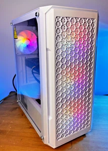 Custom White Gaming Desktop PC Intel i7 Quad 16GB 1 TB Nvidia Quadro K2000 2 GB - Picture 1 of 5