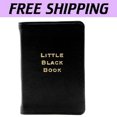 Genuine Leather Mini Address Book - 160 Pages for Organized Contact Management - Image 1 of 4