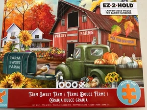 Ceaco - Farm Sweet Farm - 1000 übergroße Teile Puzzle NEU; Herbst Puzzle - Bild 1 von 5