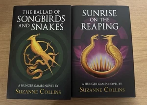 Suzanne Collins The Hunger Games Sunrise & Ballad Pair - Hardback First Editions - Picture 1 of 7